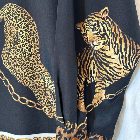 Spenser Jeremy Petites Animal Print Blouse - Picture 5 of 14